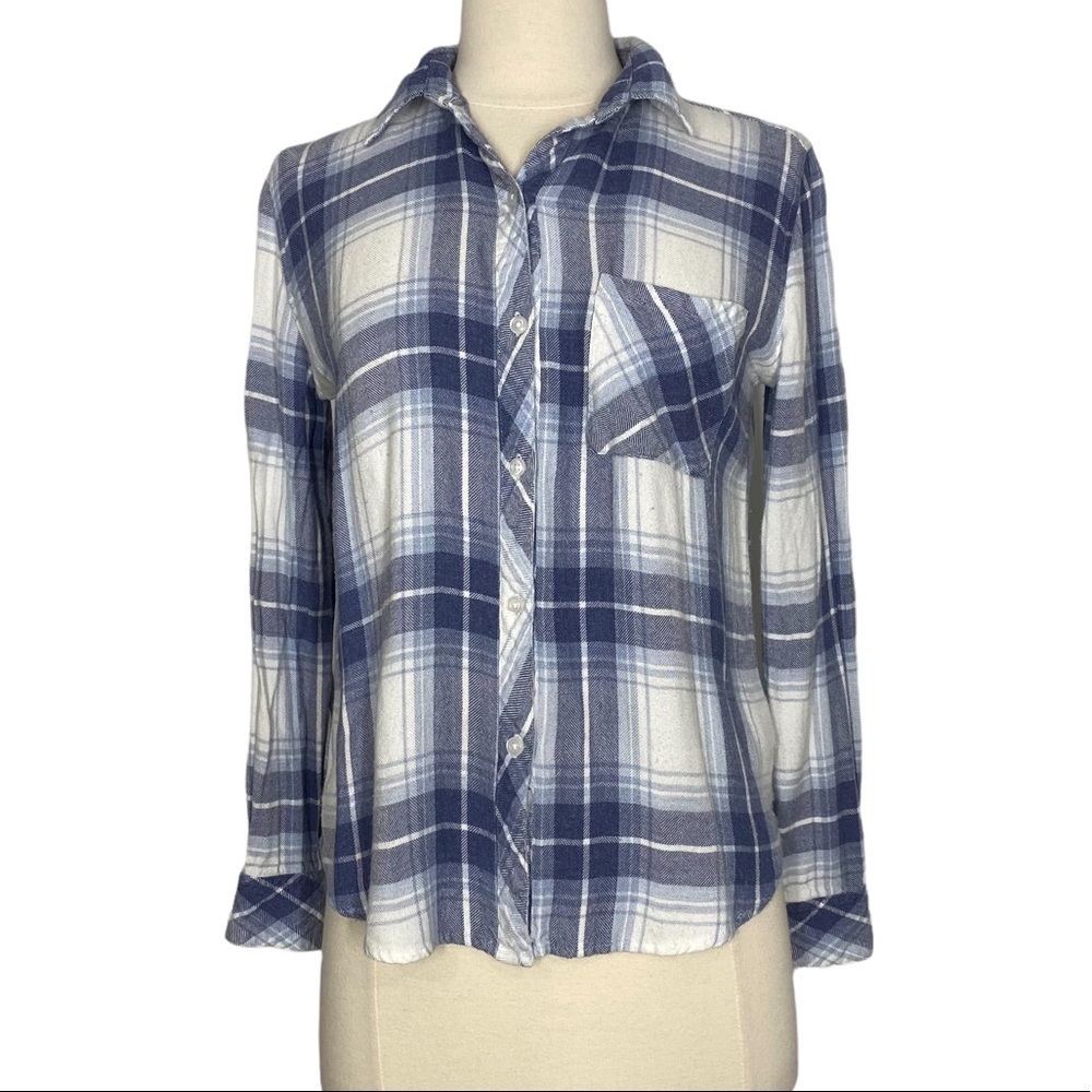 RAILS Hunter Flannel Plaid Shirt XS Blue